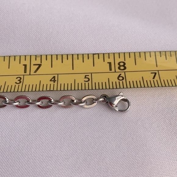 Pink Fresh Water Cultured Pearl Stainless Steel Necklace 18 Inch - Picture 7 of 13